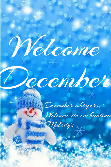 Welcome December Template | PosterMyWall