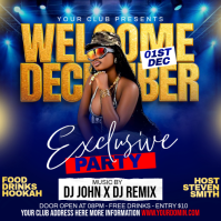 Welcome December Wpis na Instagrama template