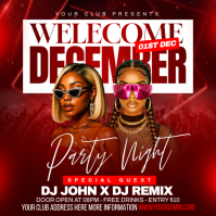 Welcome December Message Instagram template