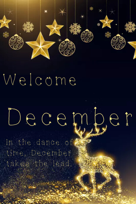 Welcome December Template | PosterMyWall