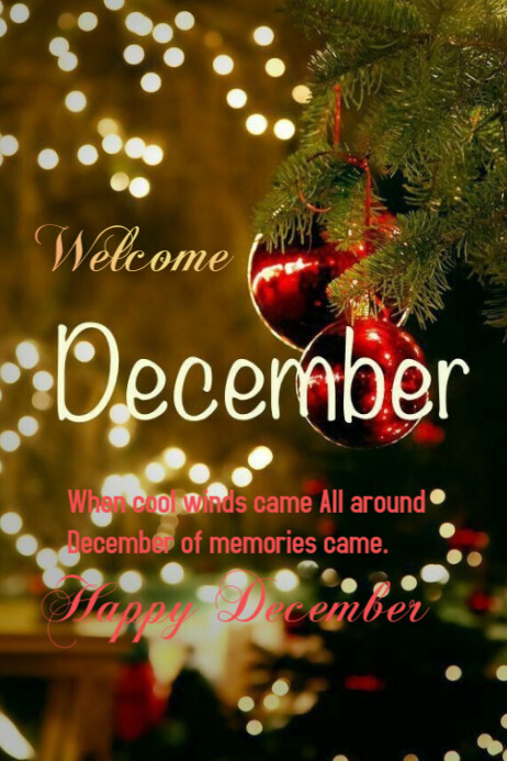 Welcome December Template | PosterMyWall