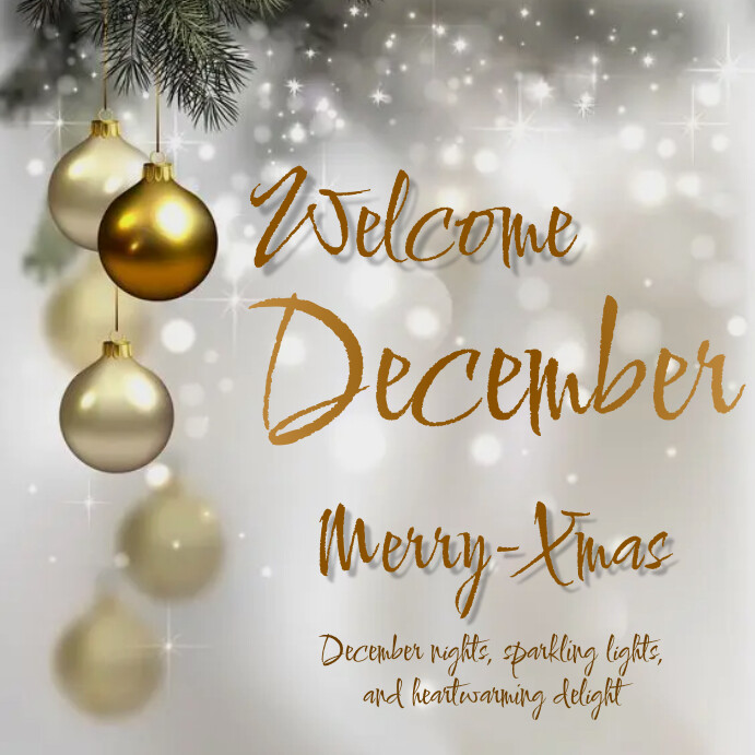 Welcome December Template | PosterMyWall