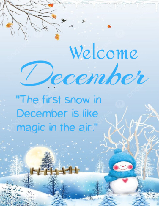 Copy of Welcome December | PosterMyWall