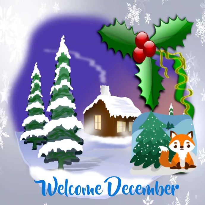 welcome December Template | PosterMyWall