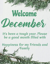 Hello December Flyer Template 2024 | PosterMyWall