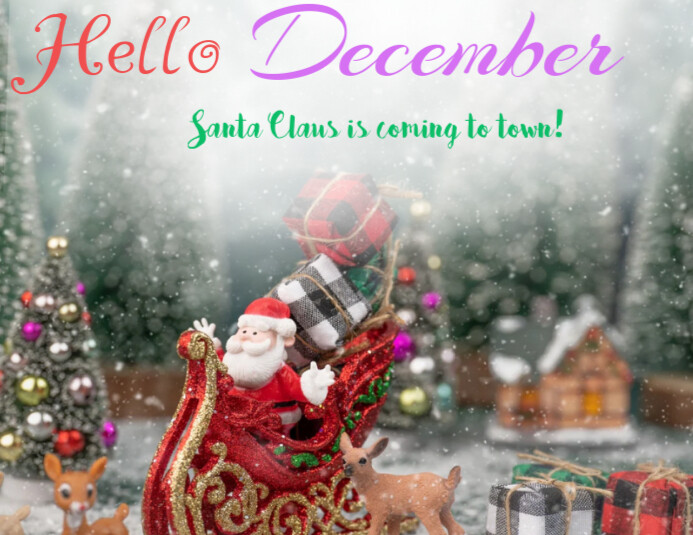 Copy of Welcome December | PosterMyWall