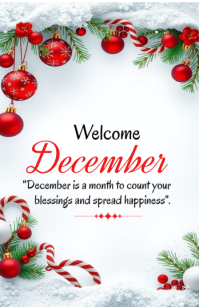Welcome December template 2025 小报
