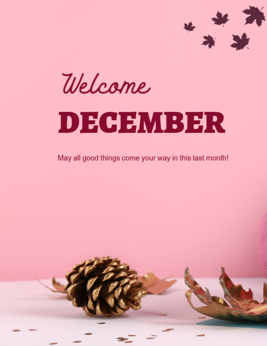Welcome December template 2025 | PosterMyWall
