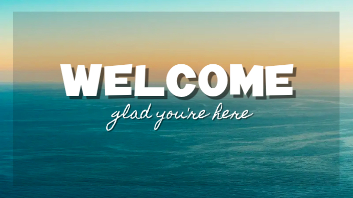Welcome Message Digital Display Template | PosterMyWall