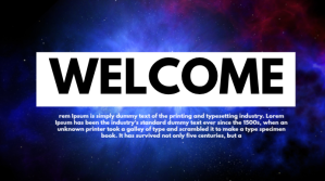 Purple Welcome Poster YouTube-miniature Template