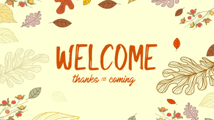Digital Welcome Design Yellow Welcome Digital Display Template | PosterMyWall
