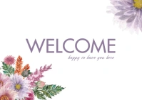 Welcome Postcard template