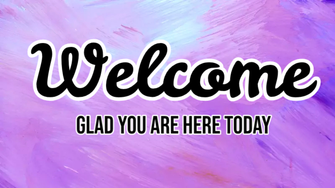 Welcome Message Template | PosterMyWall