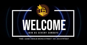 Welcome delt Facebook-billede template