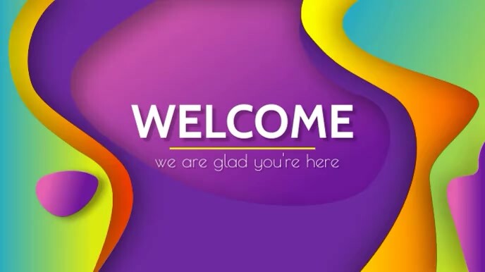 Welcome digital display Цифровой дисплей (16 : 9) template