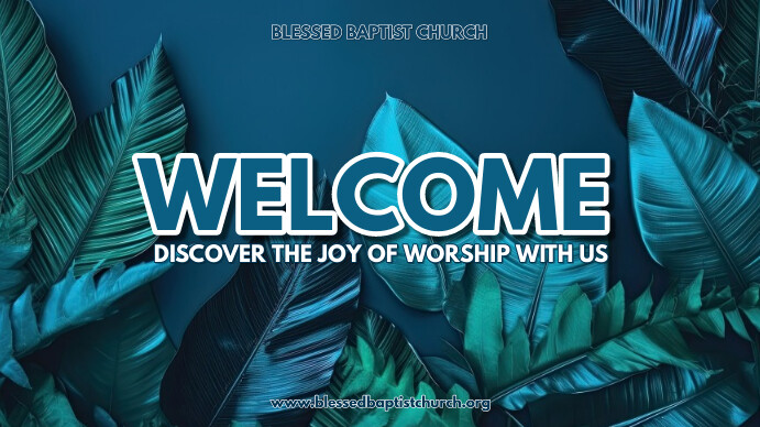WELCOME DISPLAY template
