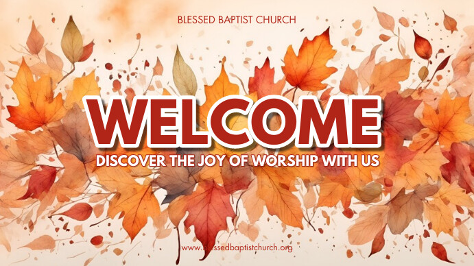 WELCOME DISPLAY Template | PosterMyWall