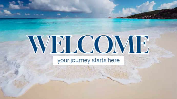 welcome display template