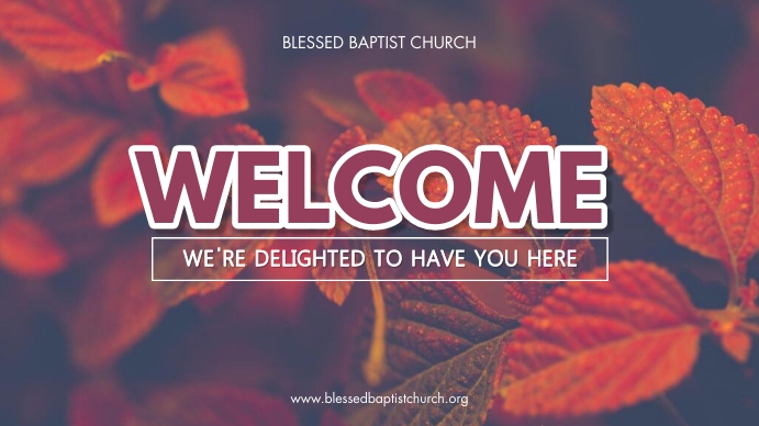 WELCOME DISPLAY template