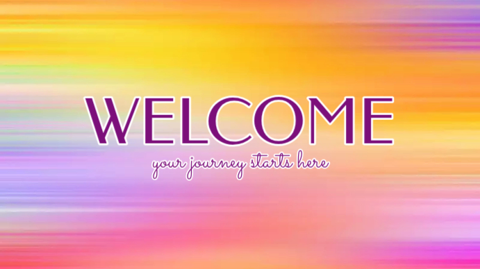 welcome display template