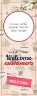 Welcome Door Hanger Gantungan Pintu template