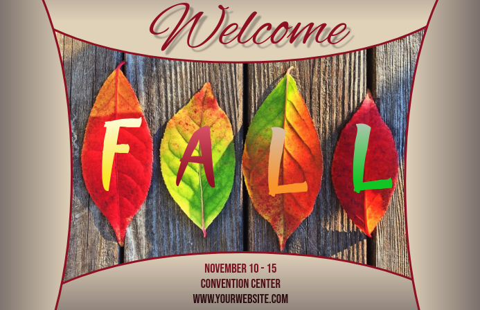 Welcome Fall Template | PosterMyWall