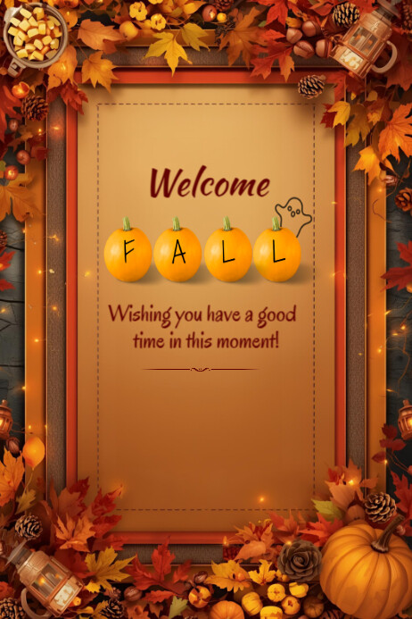 Welcome Fall template 2025 Banner 4' × 6'