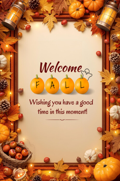 Welcome Fall template 2025 | PosterMyWall