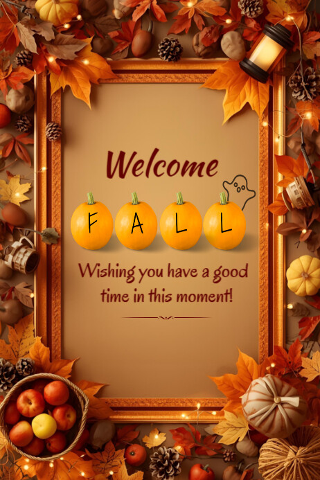 Copy of Welcome Fall template 2025 | PosterMyWall