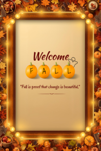 Welcome Fall template, welcome fall | PosterMyWall