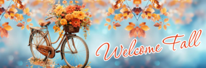 Welcome Fall template ส่วนหัว Twitter