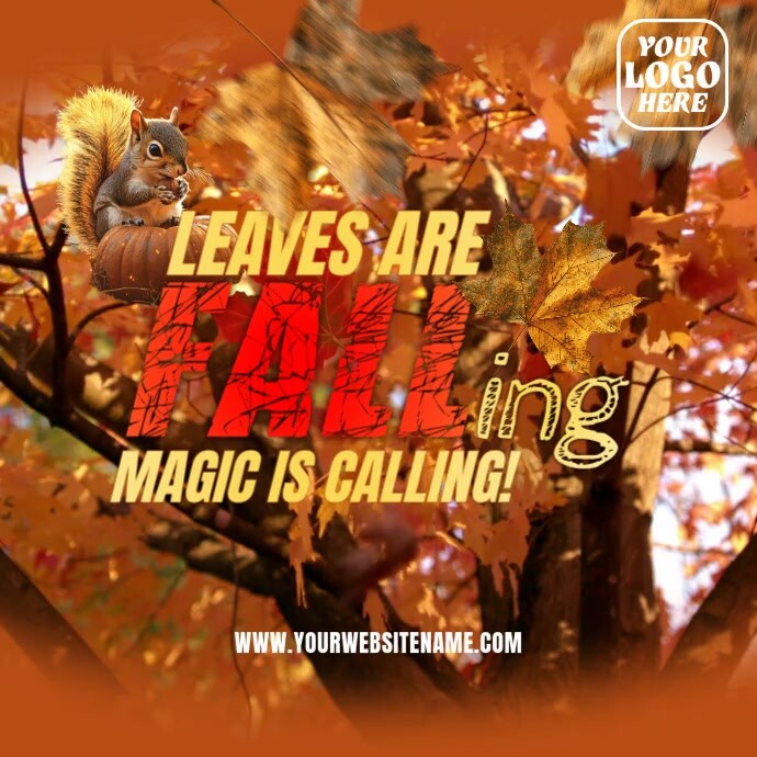 Welcome Fall Video Ad Square (1:1) 方形(1:1) template