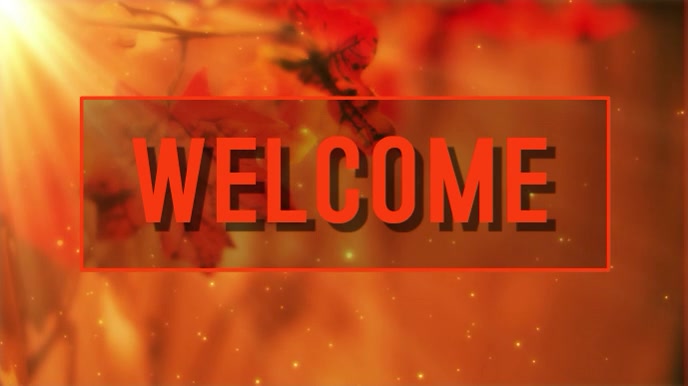 WELCOME FALL VIDEO Template | PosterMyWall