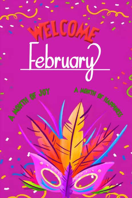 Welcome Sign February Welcome February Template | PosterMyWall