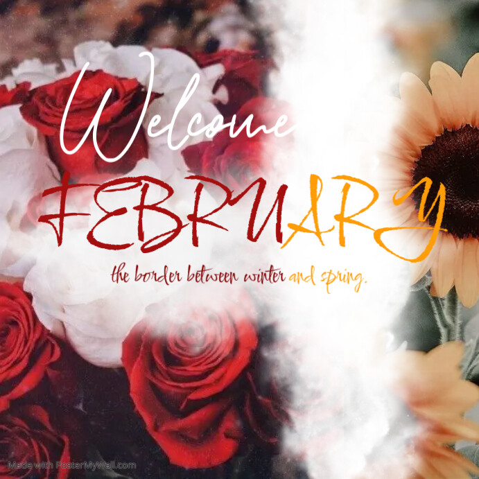 welcome February Template | PosterMyWall