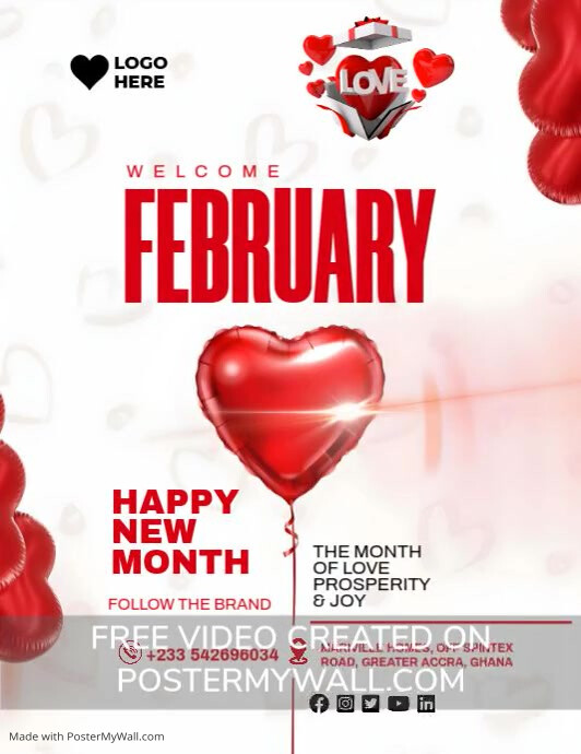 Welcome February Template | PosterMyWall