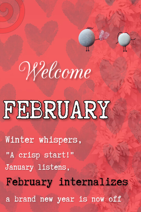 welcome February Template | PosterMyWall