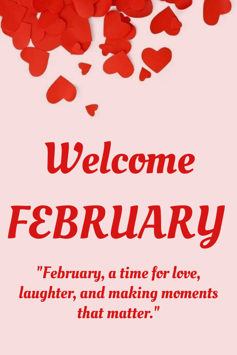 Welcome Sign February welcome February Template | PosterMyWall