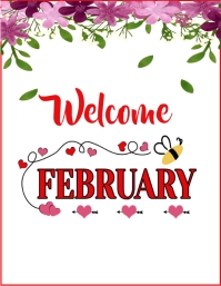 Welcome Sign February welcome february Template | PosterMyWall