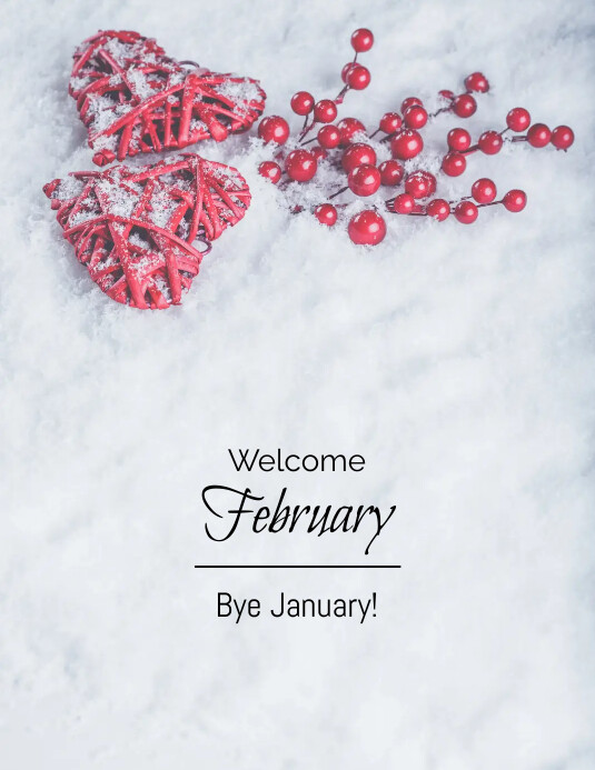 February Event Flyer Welcome February Flyer Poster Template | PosterMyWall