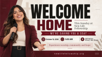 Hvid Church Welcome Event Miniatura di YouTube Template