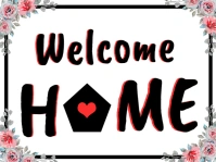 Welcome Home Yard Sign template
