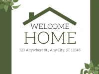 Welcome Home Yard Sign template
