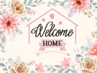 Welcome Home Yard Sign template