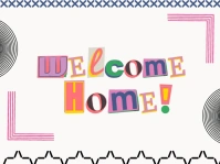 Welcome Home Yard Sign template