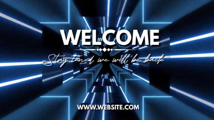 Welcome intro YouTube Thumbnail template