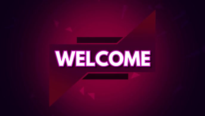 WELCOME INTRO VEDIO Template | PosterMyWall