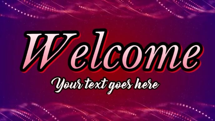 WELCOME INTRO VIDEO, งานแสดงผลงานแบบดิจิทัล (16:9) template