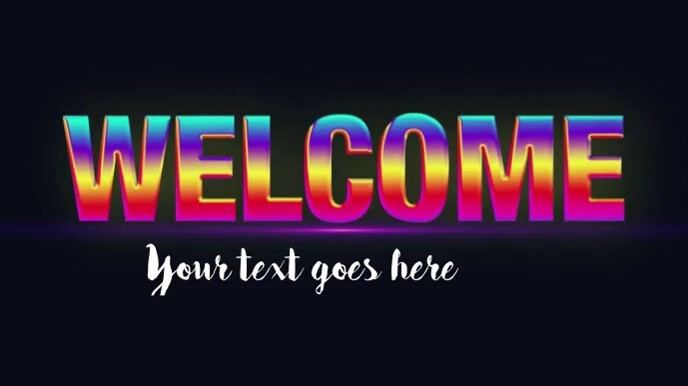 Welcome Intro Video Template | PosterMyWall