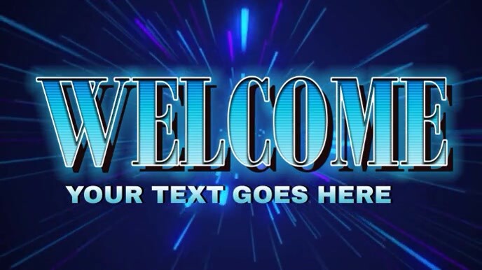 WELCOME INTRO VIDEO Digital Display (16:9) template
